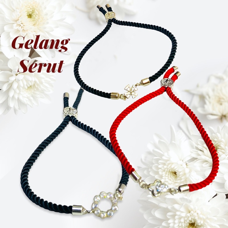 gelang serut //gelang tali//gelang//perhiasan