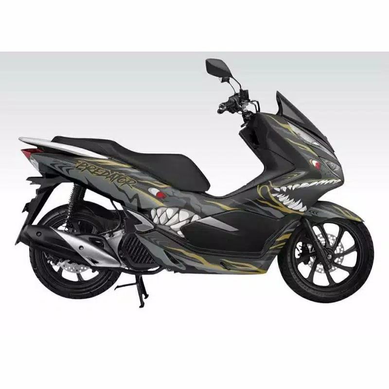 Decal pcx 150 full body Striping motor pcx full variasi motif predator Sticker motor variasi pcx 150