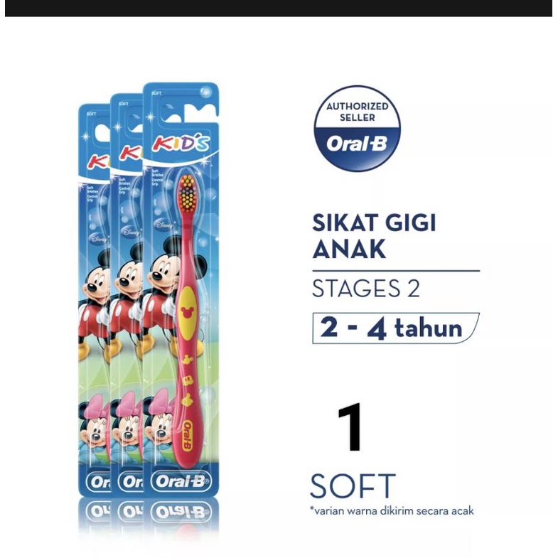 Sikat gigi Oral-B bayi / anak Stage 1 2 3 4