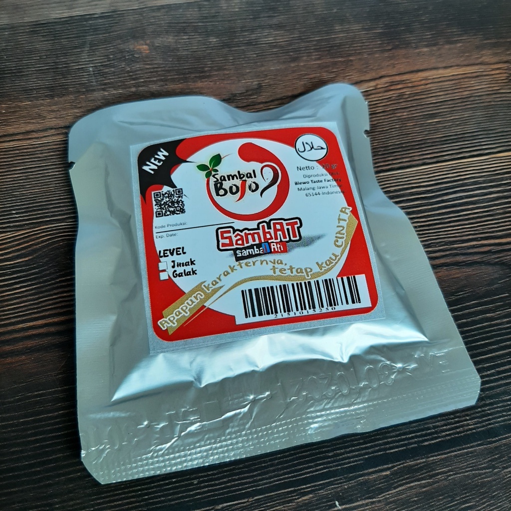 Sambal Viral SAMBal ATi (Bojo SAMBAT) Kemasan Sachet 20gr