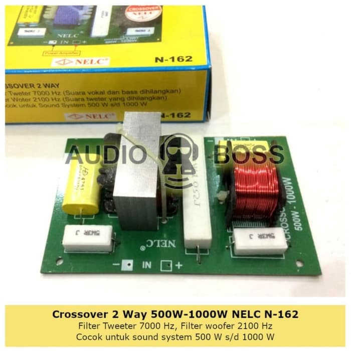 Crossover Pasif 2 way 500-1000 watt Nelc N-162 / Crossover nelc 2 way