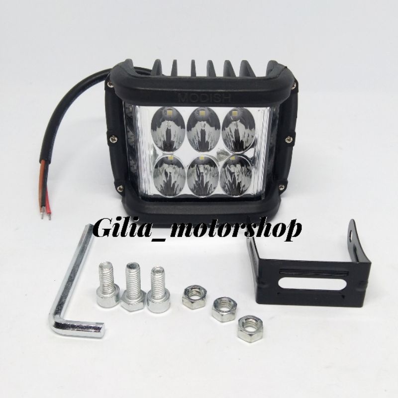 Lampu Tembak Sorot Motor Cree Cwl Led 6 Led 4 Mode Besar motor / mobil Modish