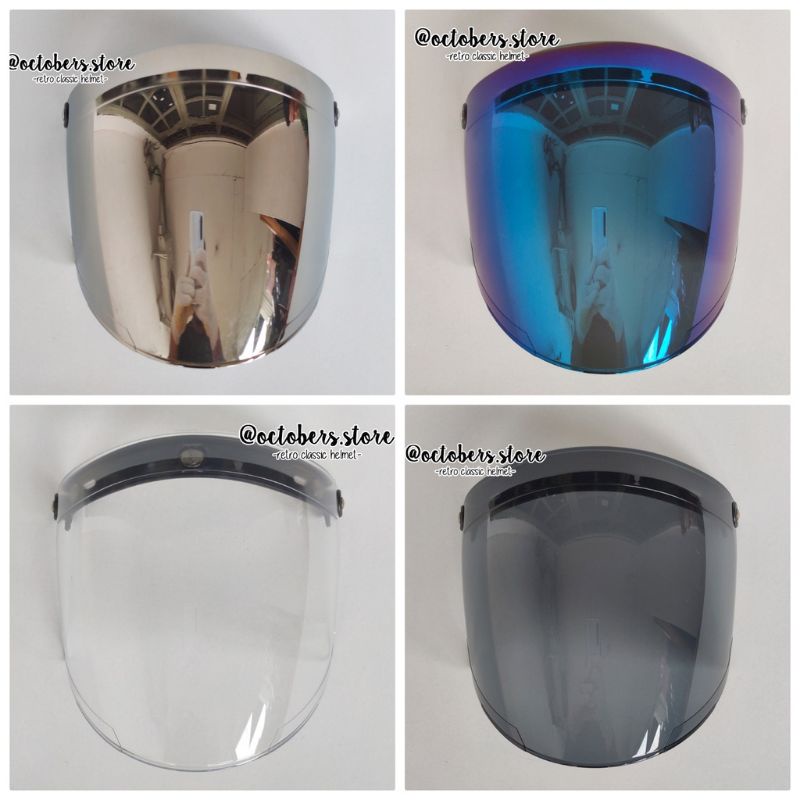 KACA HELM BOGO-RETRO MODEL VENOM SNAIL MASUK KEMUA HELM BOGO RETRO