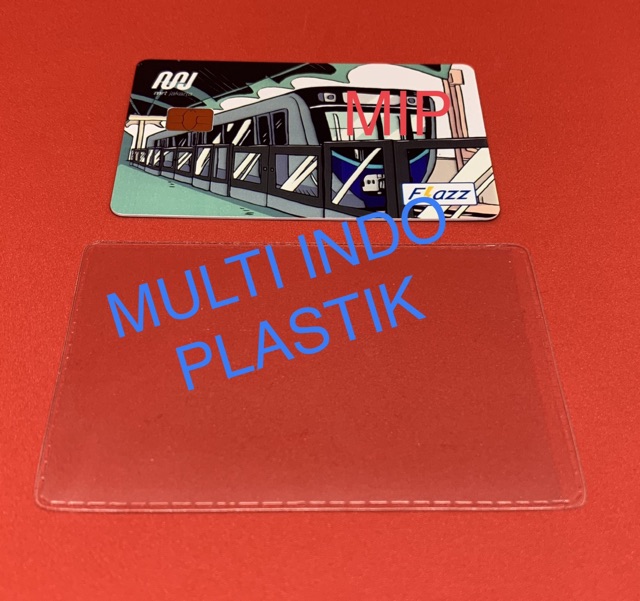 doff polos/cover kartu/plastik id card/plastik nametag/cover nametag/sampul kartu/kantong nametag