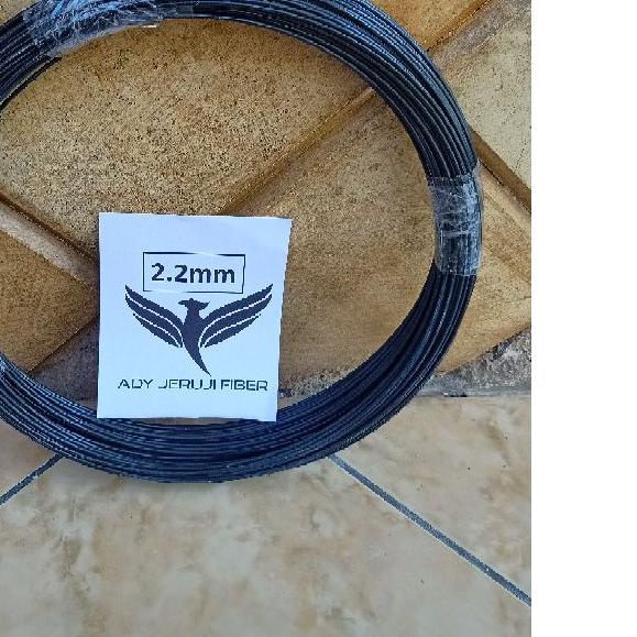 Jeruji fiber hitam 2.2mm 2.5mm