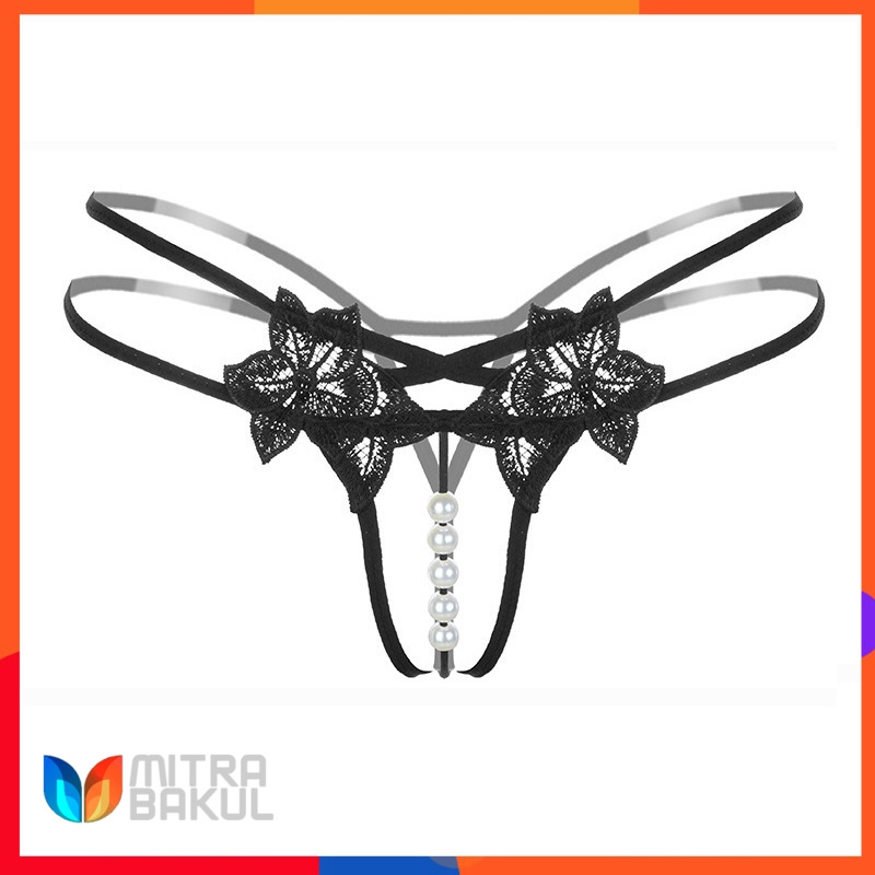 Pakaian Dalam Wanita Open File Pearl Massage T-shaped Pants Woman Japanese Open Crotch Hot T Pants