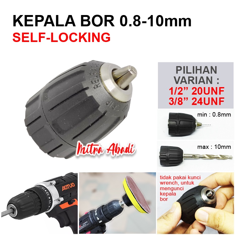 Jual Kepala Bor Self Lock / Drill Chuck Self Lock 0,8 10 mm Shopee