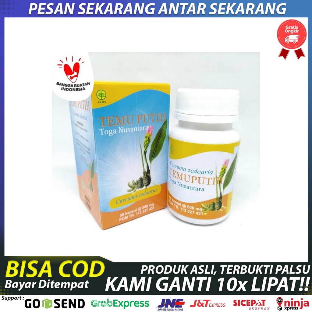Kapsul TEMU PUTIH - Obat Herbal Kanker - Obat Bantu Atasi Berbagai Macam Penyakit Kanker - obat kank