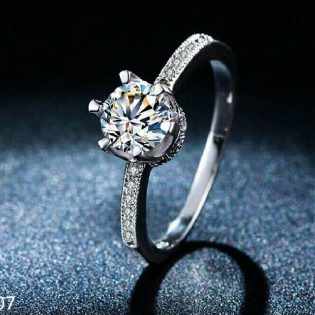 CINCIN SILVER 925 BATU CUBIC ZIRCON AAA C07