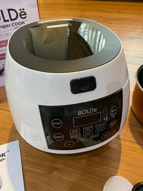 Rice Cooker Less Sugar BOLDe 1 Liter - Magic Com Rendah Gula - Penanak Nasi