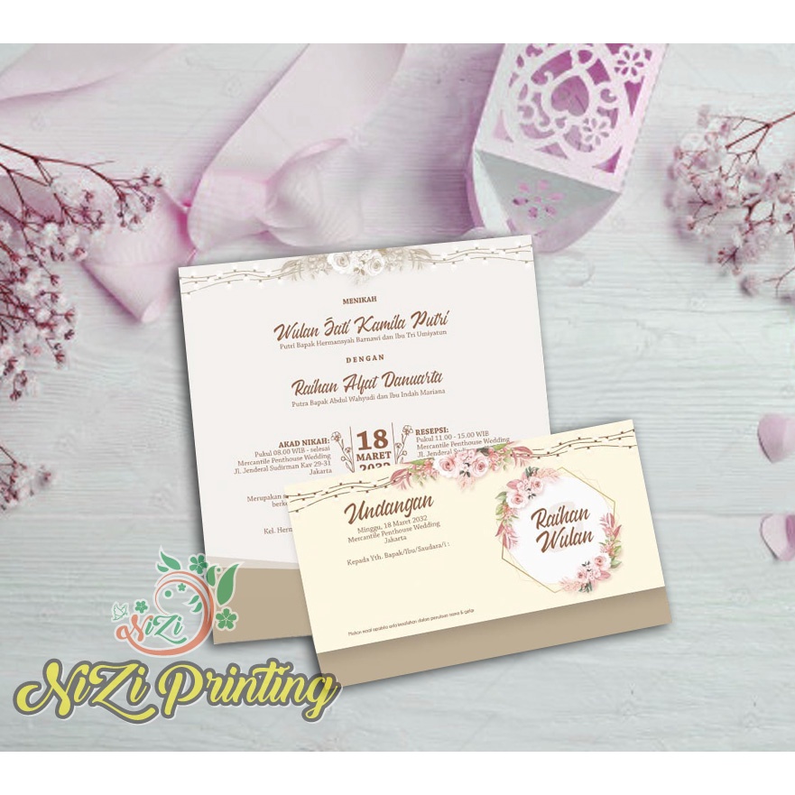 UNDANGAN PERNIKAHAN TERMURAH RIZKI 30