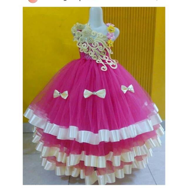 Gaun Pesta Anak 3 Susun Atau 3 Layer