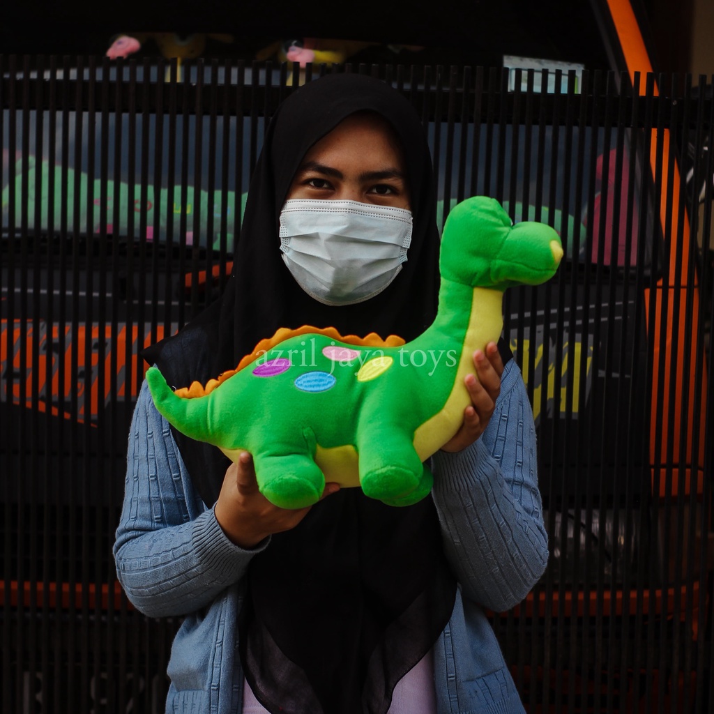 Boneka Dinosaurus Tompel Warna Warni Berkualitas SNI