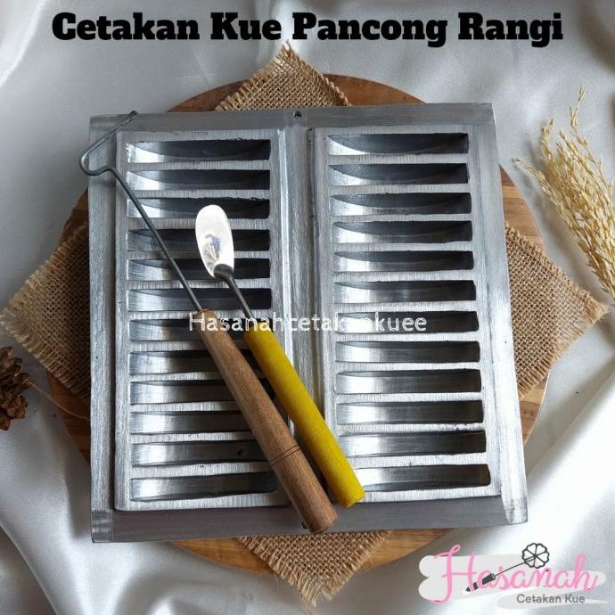 CETAKAN KUE CETAKAN KUE PANCONG BALAP RANGI BANDROS 24 LUBANG TEBAL + TUTUP ALAT MEMBUAT KUE