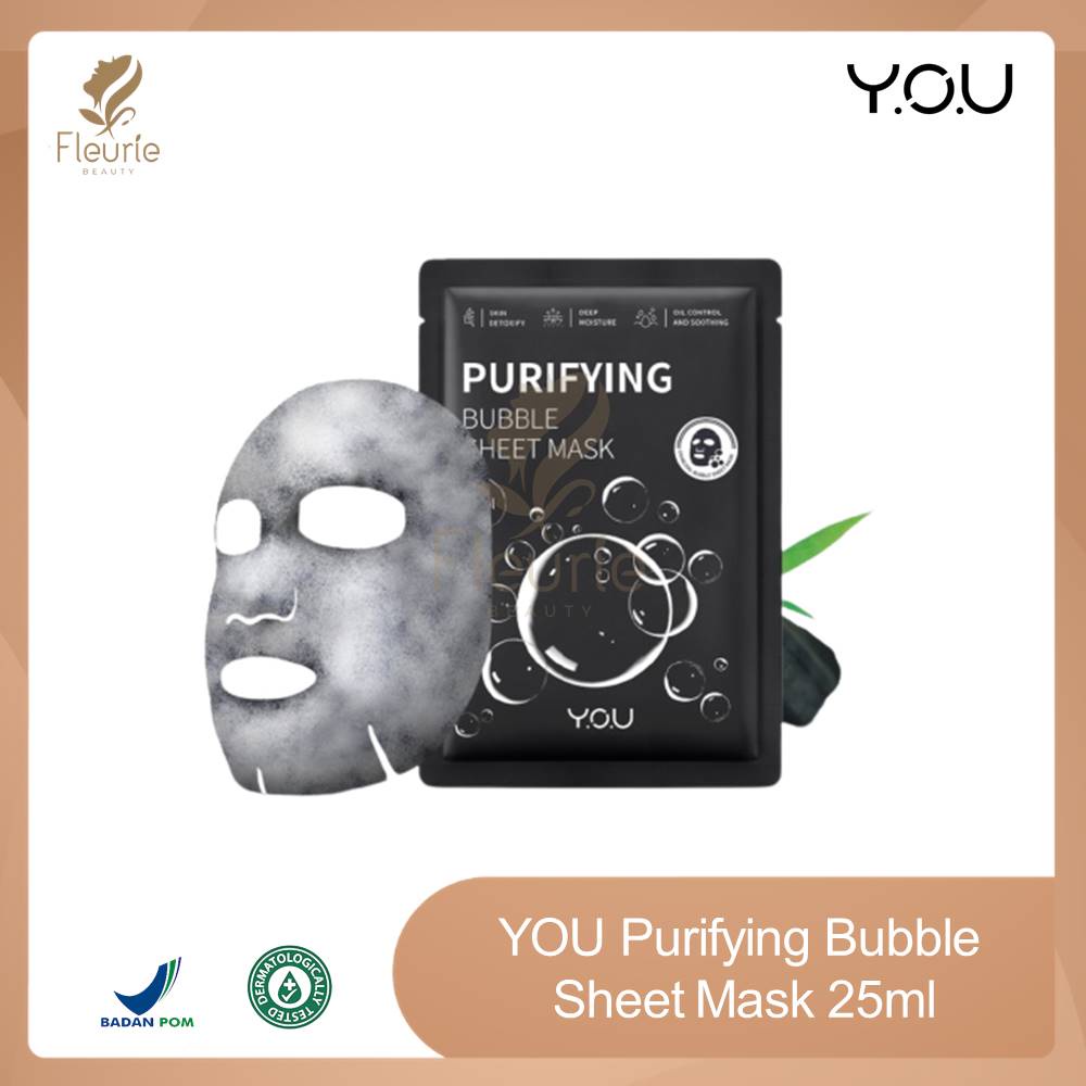 YOU Purifying Bubble Sheet Mask 25ml Original BPOM