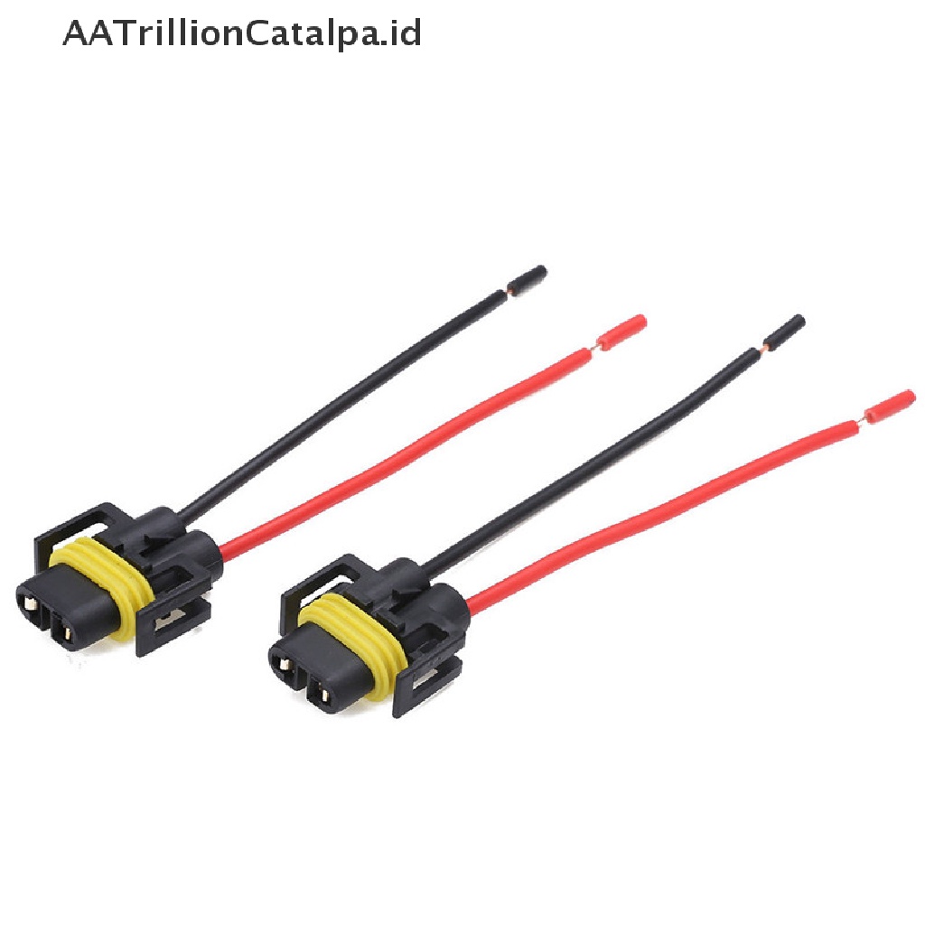 Aatrillioncatalpa 2PCS Socket Konektor Kabel Extension female H11 H8 H9