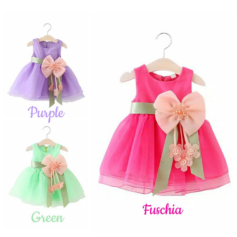 MANDY Gaun Pesta Anak  Bayi  PREMIUM 3 Warna  Baju  Dress  MANDY Gaun Pesta Anak  Bayi  PREMIUM 3 Warna  Baju  Dress