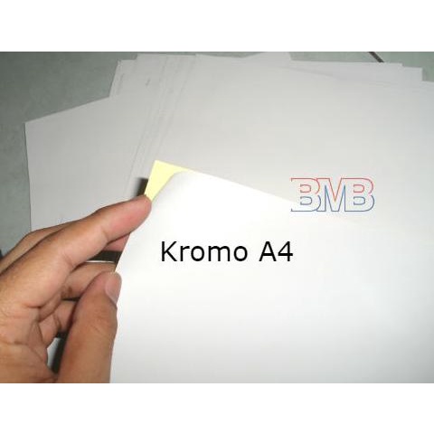 

Stiker / Sticker Kromo A4 Polos Glossy Mengkilat Belimas89