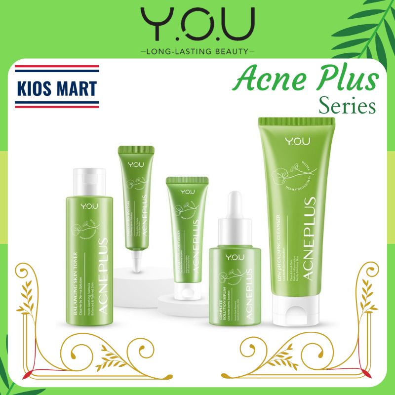 You Paket Acne Plus Treatment / Perawatan Wajah Berjerawat Toner | Serum | Spot Care | Moisturizer | Cleanser