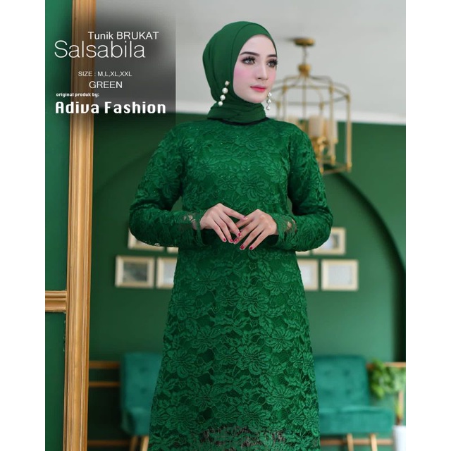 Kebaya Tunik Brukat Jumbo Ld 130-kebaya tunik brukat - baju kebaya- tunik kebaya - set kebaya brukat