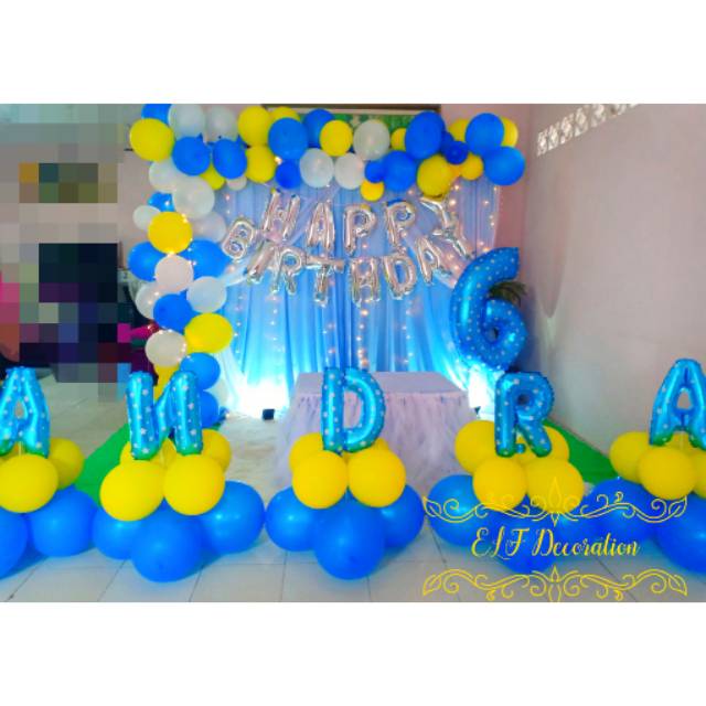 Dekorasi backdrop ultah anak