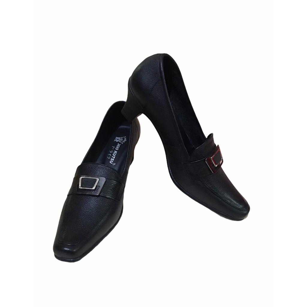 Sepatu wanita Heels kulit asli
