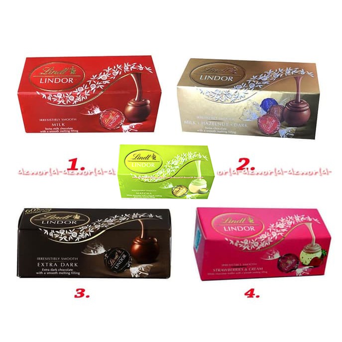 Lindt Lindor Irresistibly Smooth Milk Swiss Milk Chocolate 37gr Cokelat Mini Coklat Impor