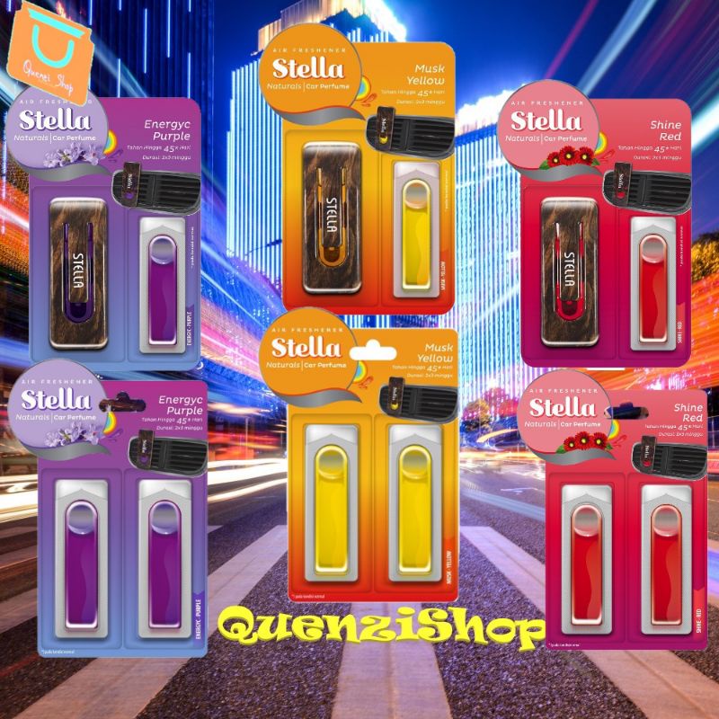 PARFUM MOBIL STELLA CAR PARFUM SET dan REFILL - PENGHARUM MOBIL Aromaterapi PEWANGI MOBIL Parfum E M