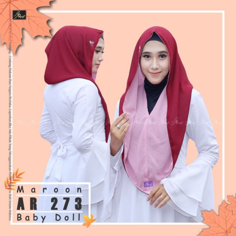 ❤HIJAB ARRAFI❤ AR 273 (JILBAB HOODIE) by AR RAFI