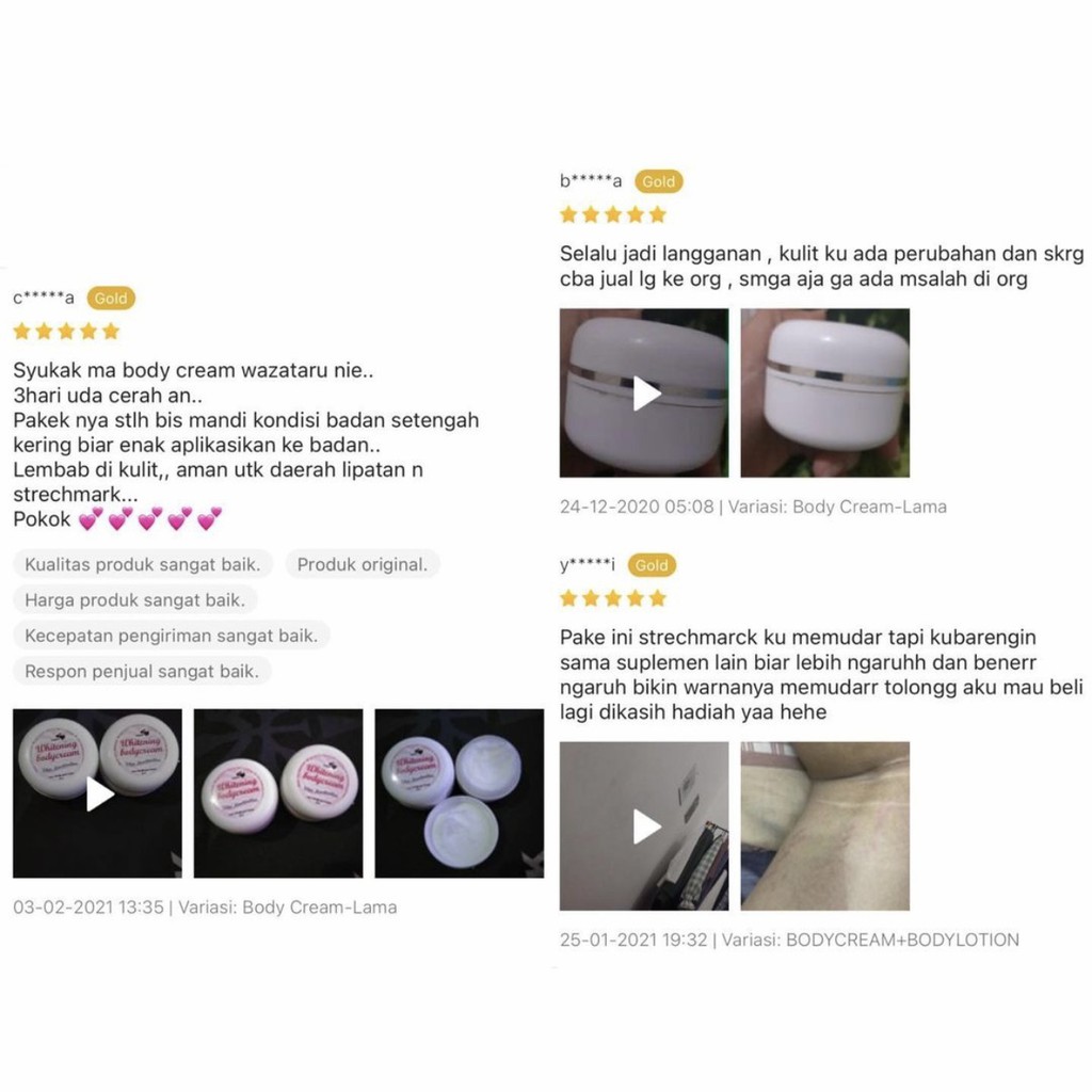 LOTION PEMUTIH KULIT - Lotion Kulit Kering - Whitening Body Lotion  - Pelembab Kulit by WAZATARU