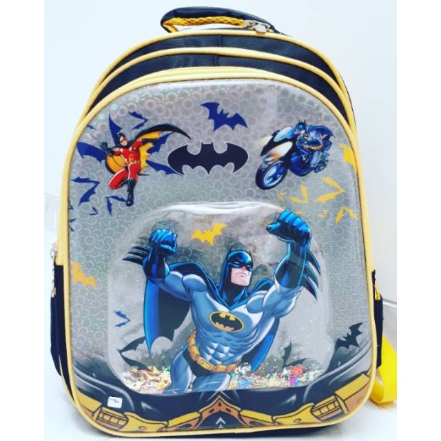 TAS RANSEL SEKOLAH BATMAN BAHAN IMPORT TK / SD KADO ANAK LAKI TAS SEKOLAH MURAH BAGUS