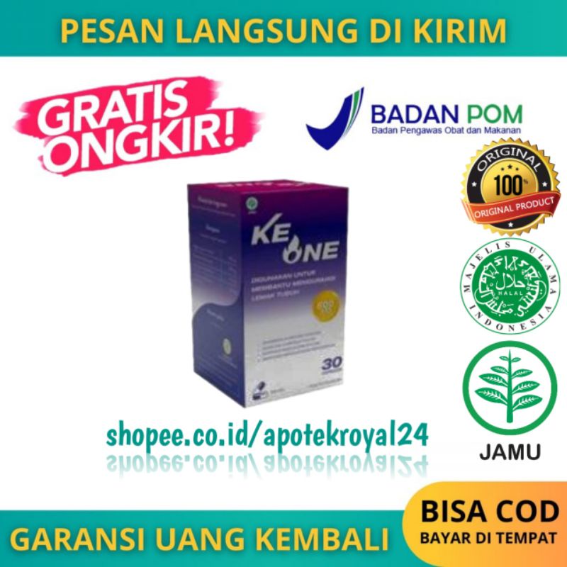 Ke One Asli - KeOne Original Obat Pelangsing Herbal - Obat Diet Penurun Berat Badan Asli