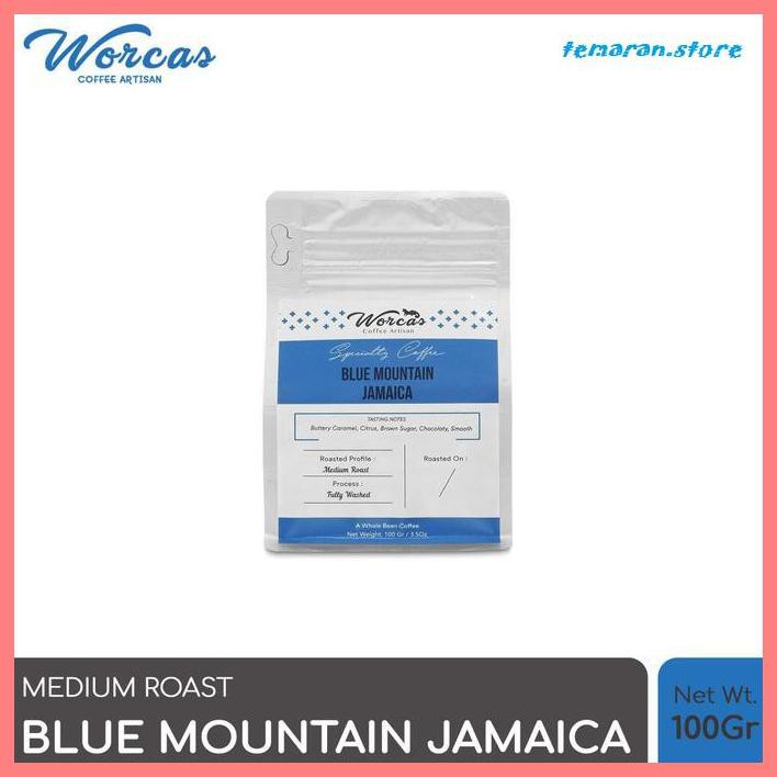 

Kopi- WORCAS Arabica Jamaica Blue Mountain 100gr - Medium Roasted Coffee - KOPI BIJI -Biji-Kopi.