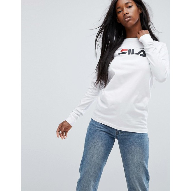 white fila long sleeve