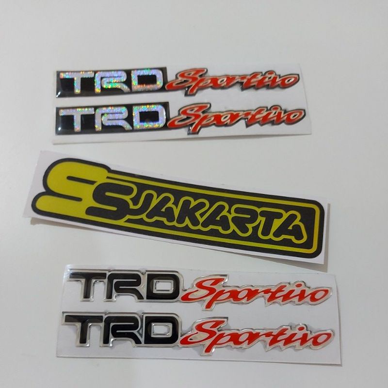 Sticker Emblem TRD Sportivo Timbul