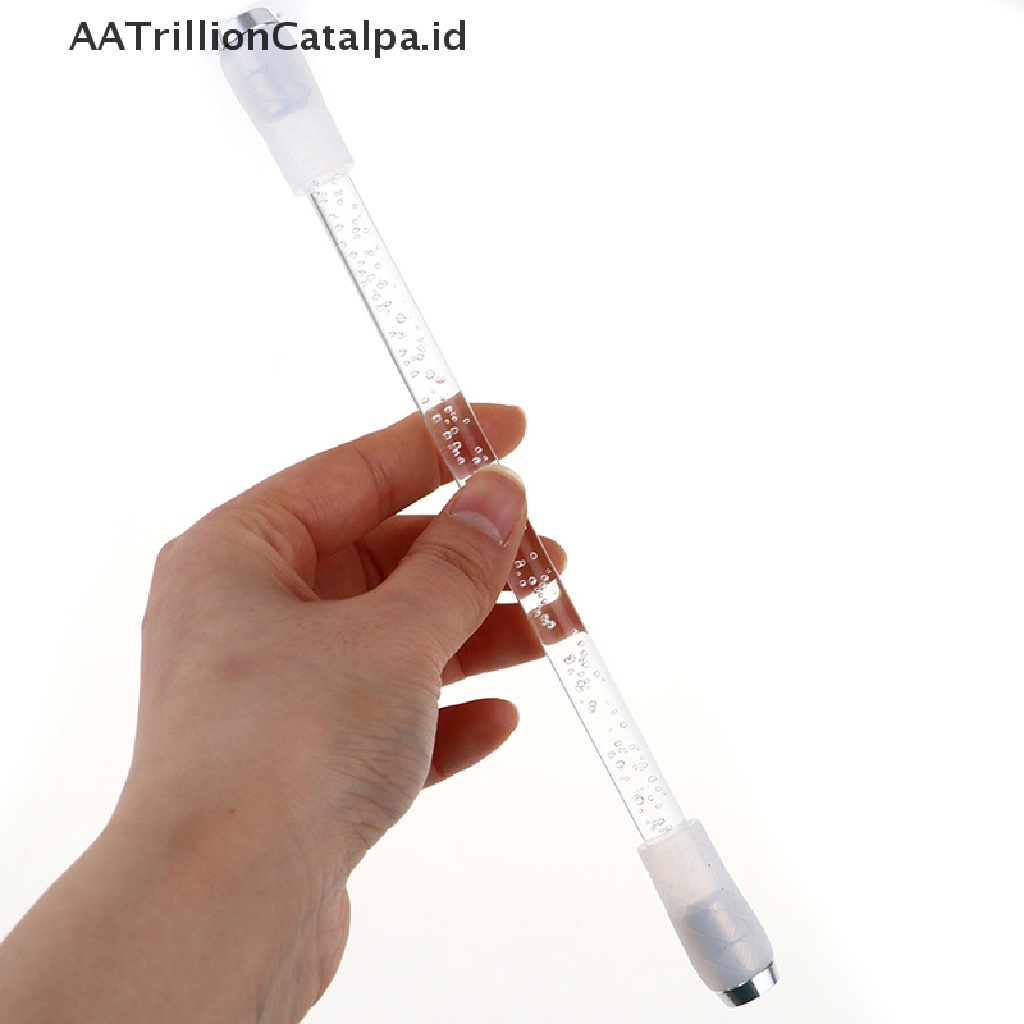(AATrillionCatalpa) Mainan Fidget Spinner Bentuk Pulpen Dengan Lampu LED Anti Stress