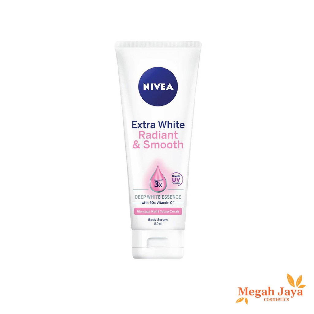 NIVEA EXTRA WHITE RADIANT &amp; SMOOTH BODY SERUM 180 Ml @MJ