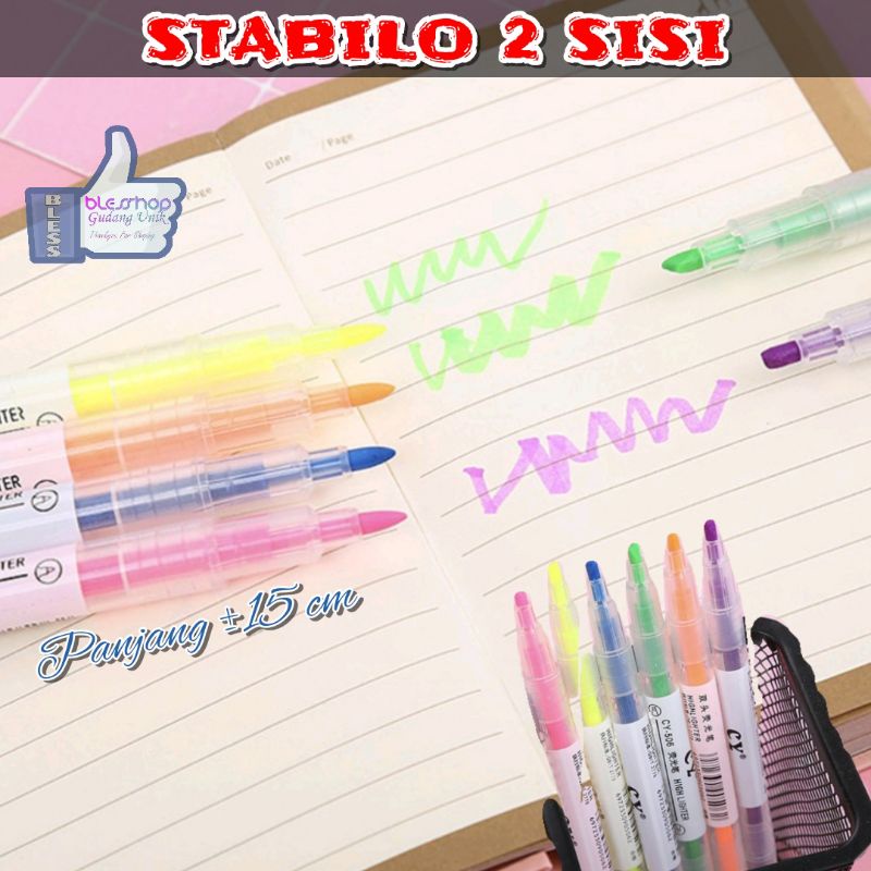 Stabilo Highlighter Bolpoin Warna Pulpen Warna Warni