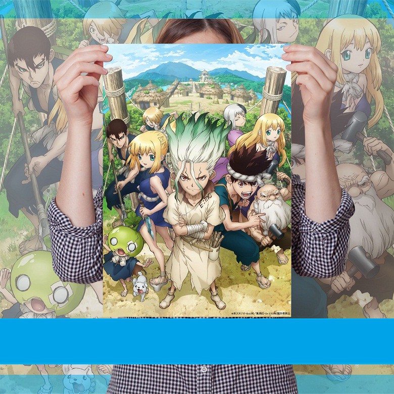 Poster Anime Terlengkap A3 - Kimetsu no Yaiba SAO Alicization Shokugeki no Souma S4 Doctor Stone