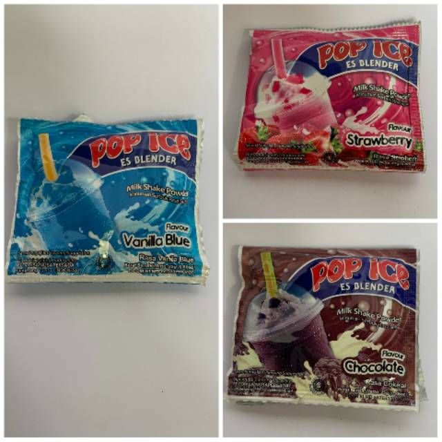 

Pop Ice Strawberry/ Coklat / Vanilla Blue