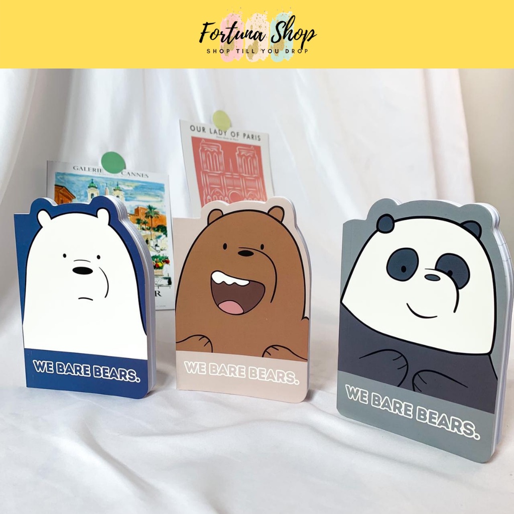 

Buku Tulis A6 WE BARE BEARS WBB We Bare Bear NOTEBOOK Journal Jurnal Diary Kecil Mini Tulisan BOOK