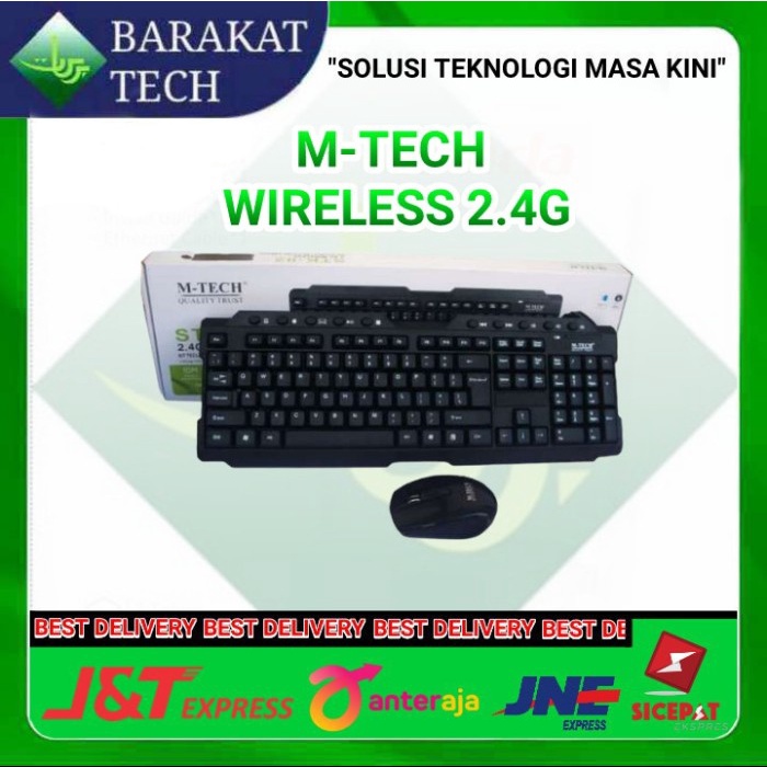 Keyboard Mouse Bluetooth Wireless 2.4G MTECH