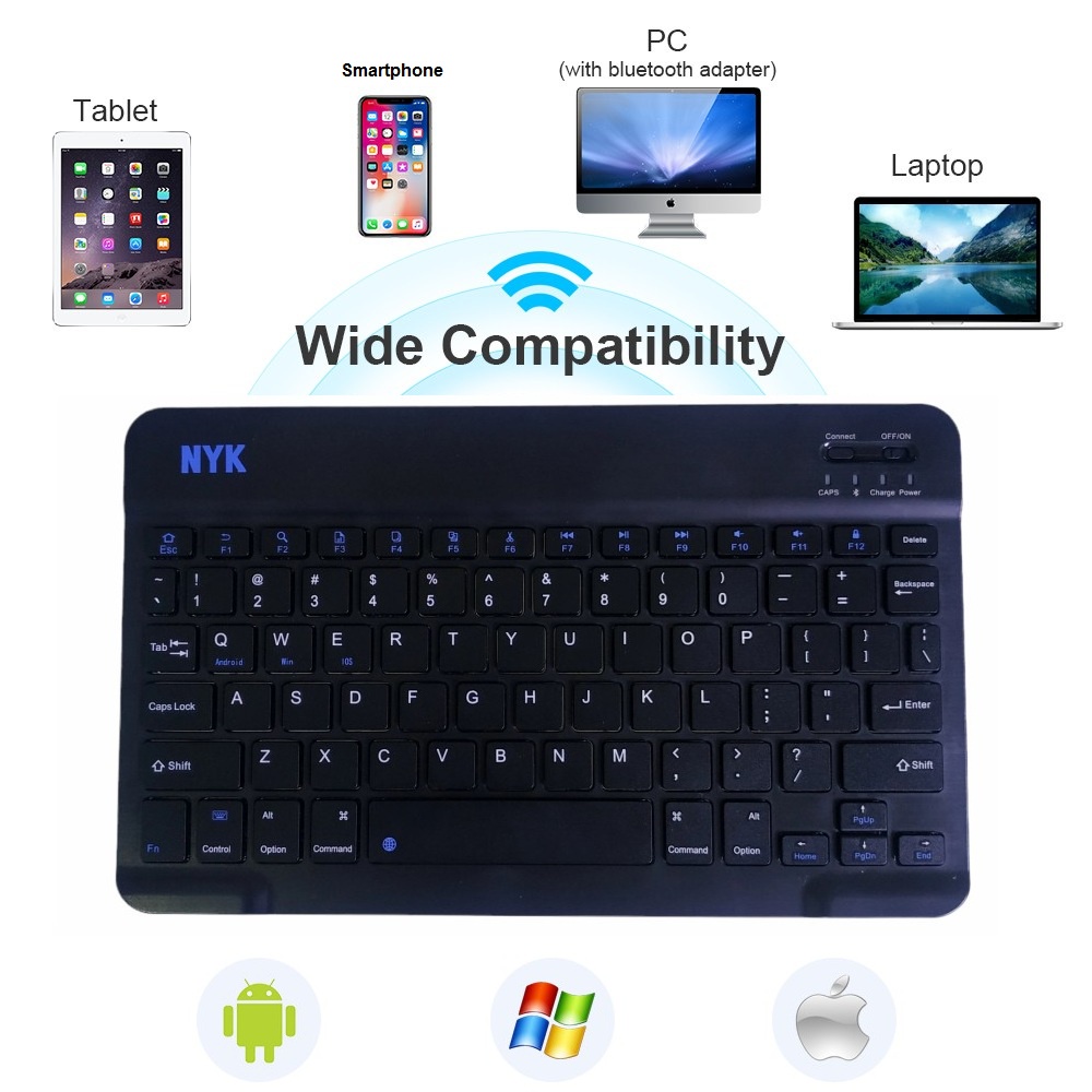 Keyboard Mini Bluetooth NYK BT-90 Slim