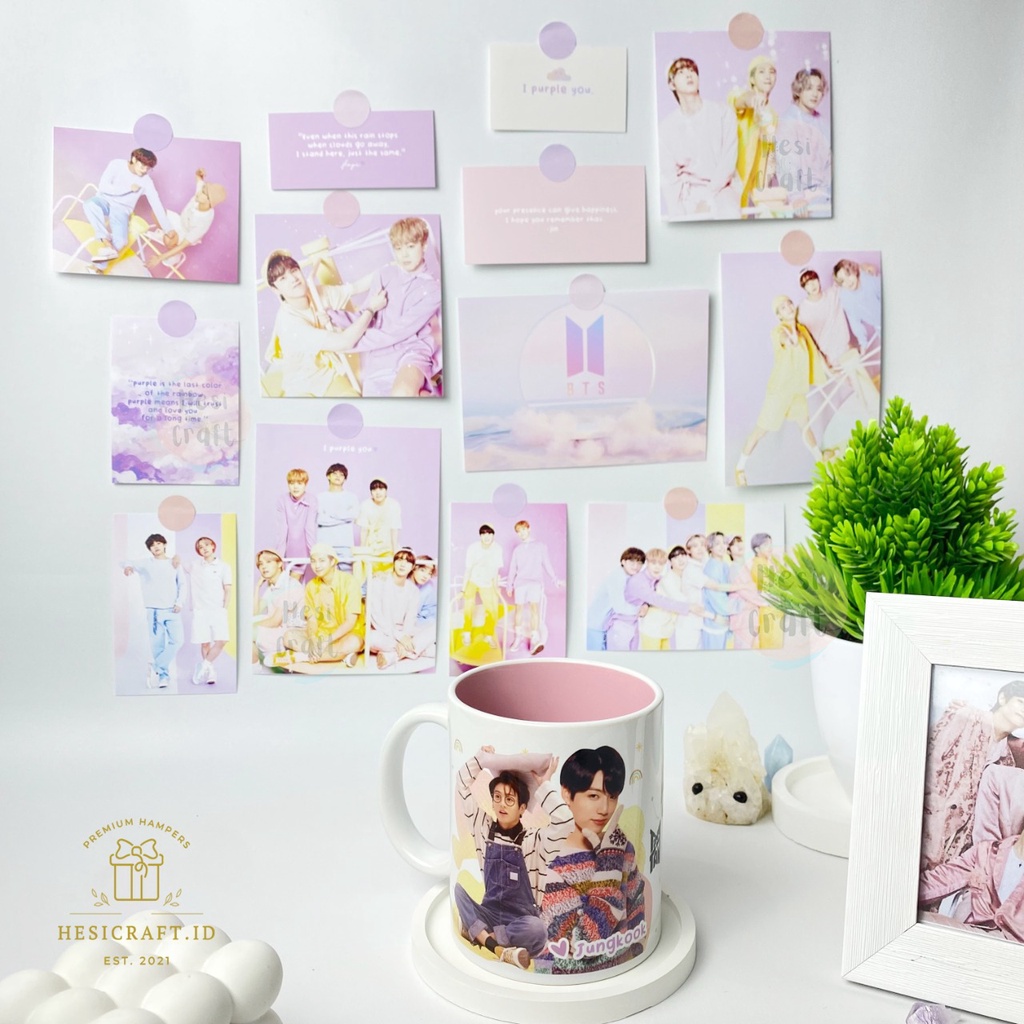 DEKORASI KAMAR BTS / POSTCARD WALLPAPER BTS / AESTHETIC WALLDECOR BTS / HIASAN DINDING BTS / POSTER 