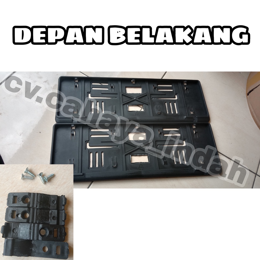 Frame Plat Nomor Mobil Terbaru 46CM Cover Tempat Dudukan Plat - 1Pair(set)