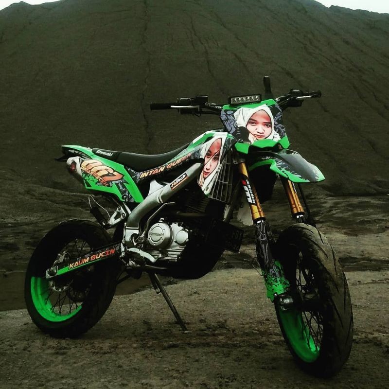 DECAL KLX BF G L HIJAU TERBARU - KODE : CUTE069
