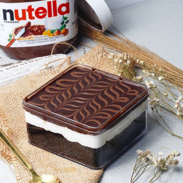 Toples Kotak / Dessert Box / Toples Natha Panen Raya 10.5x10.5 cm