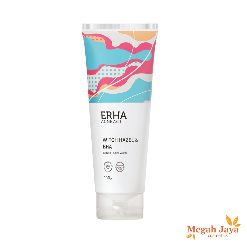 ERHA ACNEACT WITCH HAZEL &amp; BHA GENTLE ACNE FACIAL WASH 100 GR @MJ