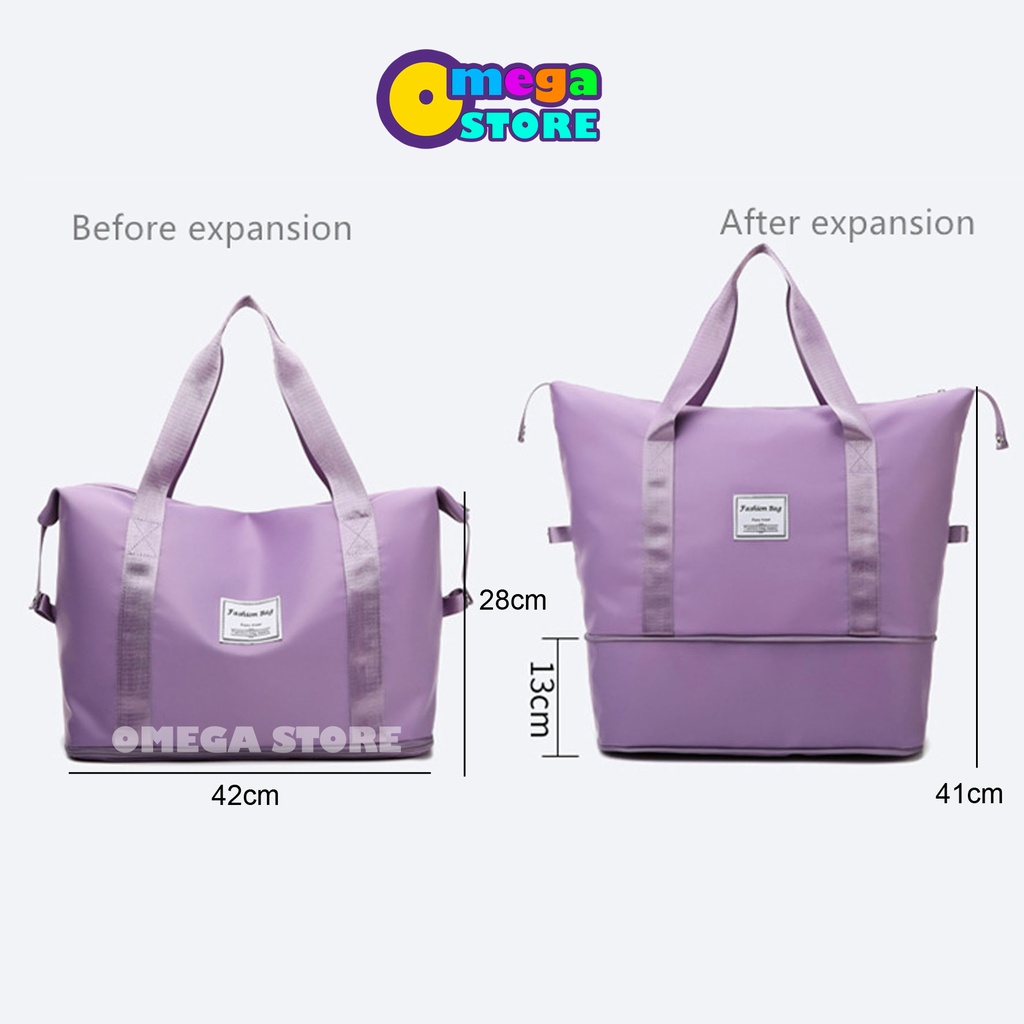 [O&amp;S] Tas Traveling Tas Selempang Wanita Tas Jinjing Tas Penyimpanan Berkapasitas Besar Travel Bag Duffel Portable Gym Waterproof Anti Air Tas Olahraga-OS169