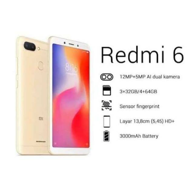 Redmi 6 Ram 4 Internal 64 Resmi Tam